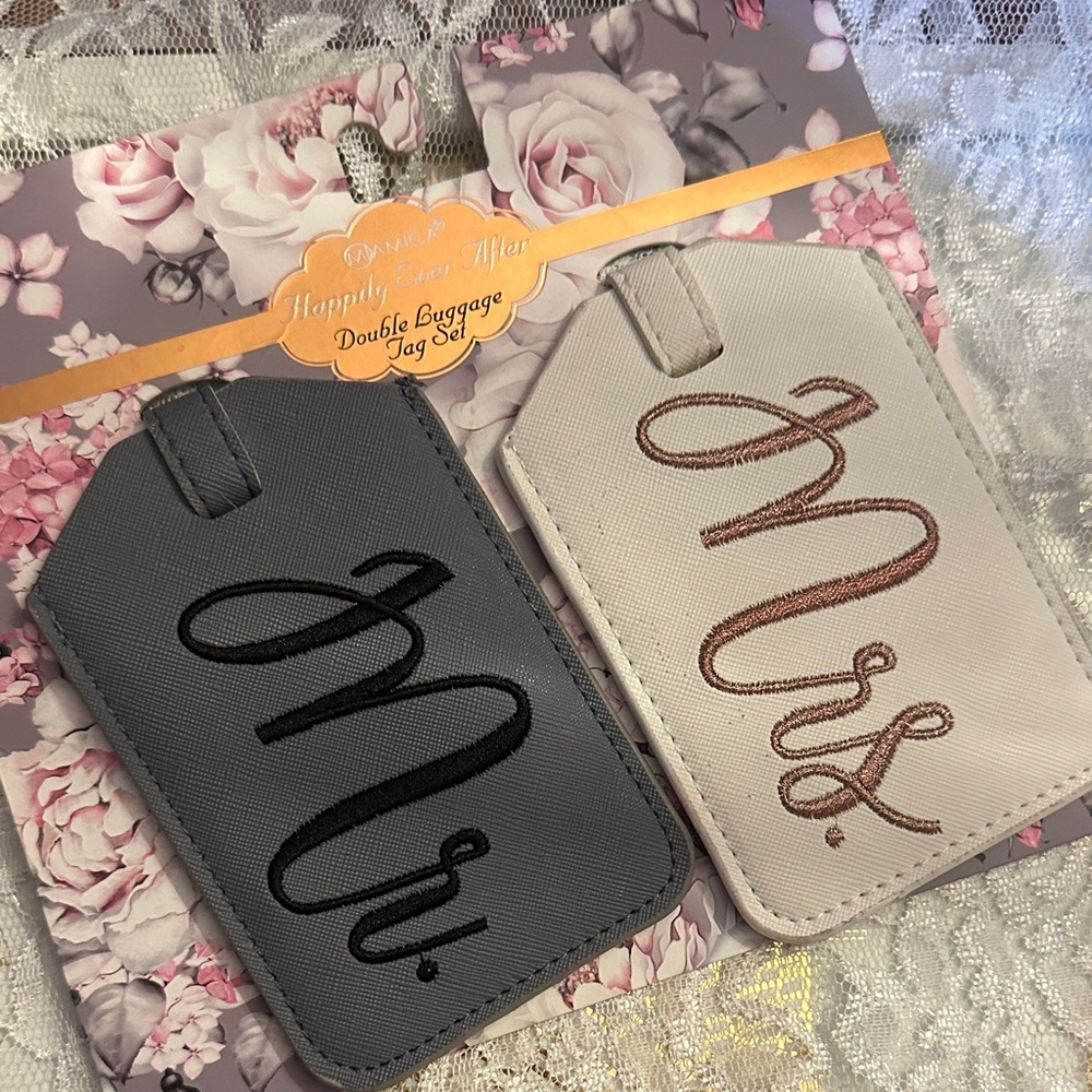 Mr. and Mrs. Luggage Tag Set